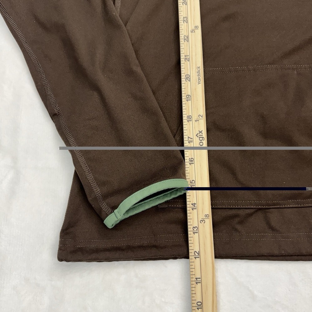 The North Face VaporWick Hoodie Pullover Stretch Brown Womens L Trail - Picture 3 of 10